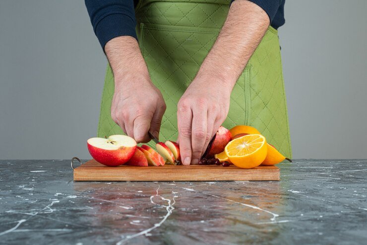 Peel and slice the apples