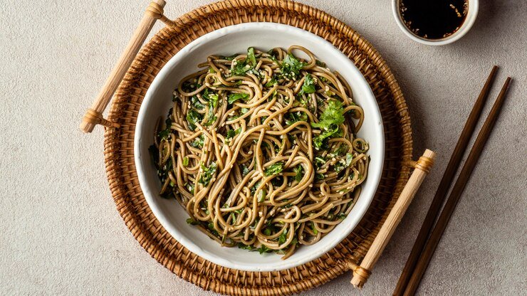 Miso Spinach Noodles