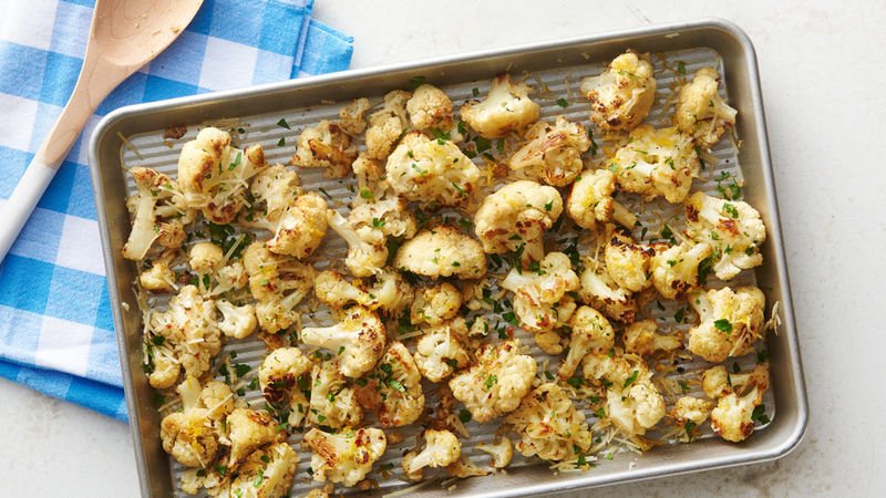 Roasted Cauliflower With Parmesan