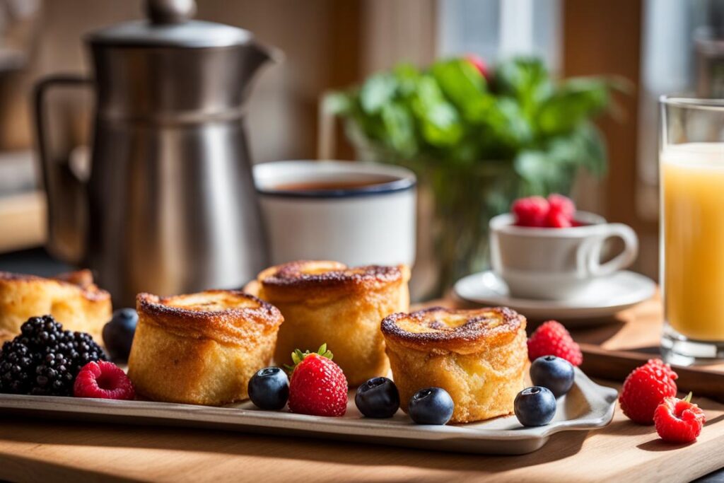 French Toast Sausage Roll-Ups and Baked Pancake Muffins