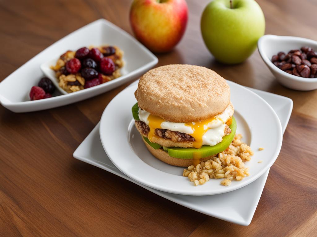 McDonald's Egg McMuffin and Fruit & Maple Oatmeal