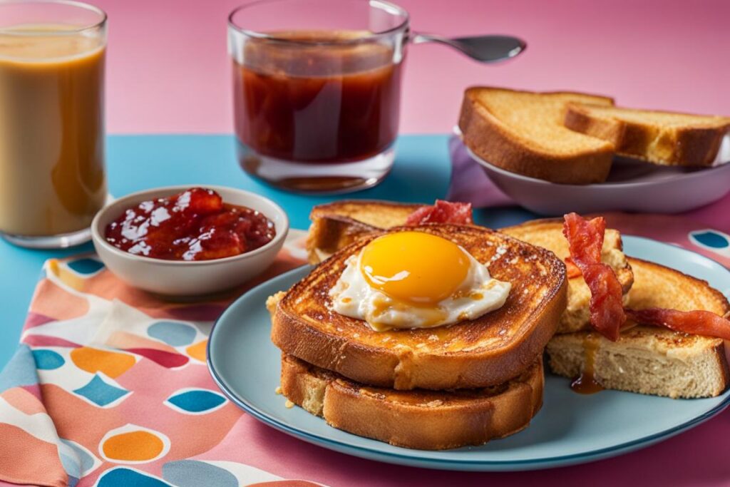 Peanut Butter and Jelly French Toast and Egg McMuffins