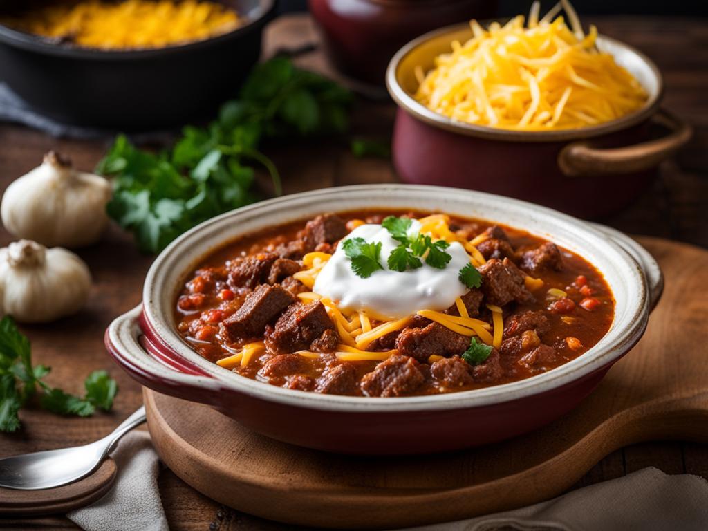 homemade beef chili