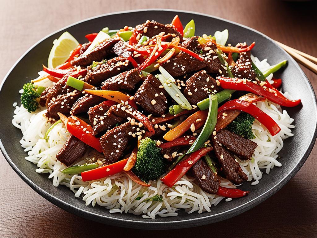 Crispy Szechuan Beef Stir Fry