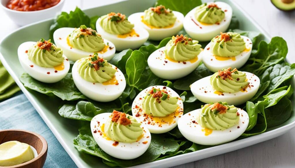 Avocado Deviled Eggs