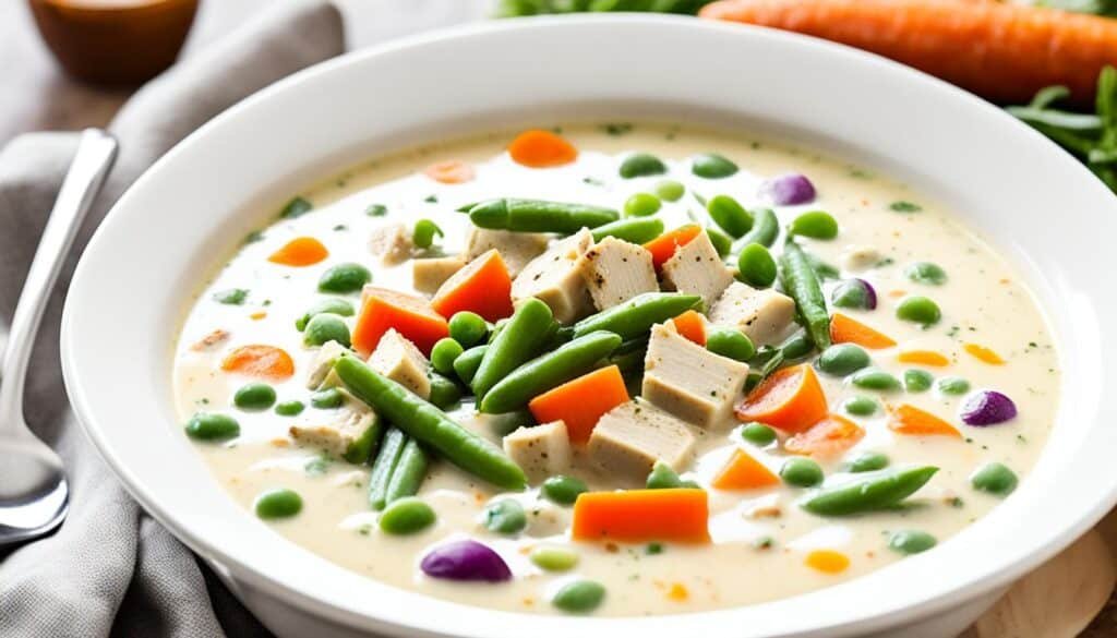 Cream of Turkey Soup with Veggies