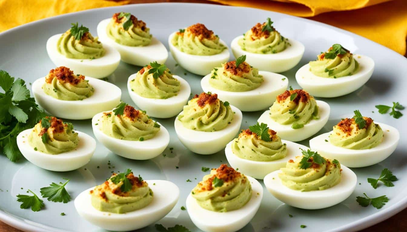 The Best Avocado Deviled Eggs