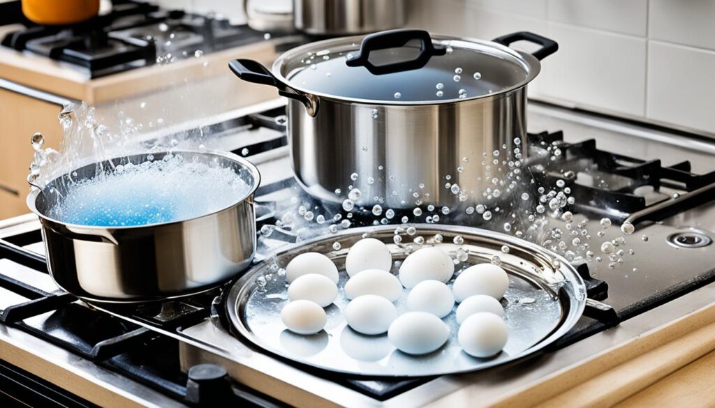 boiling eggs