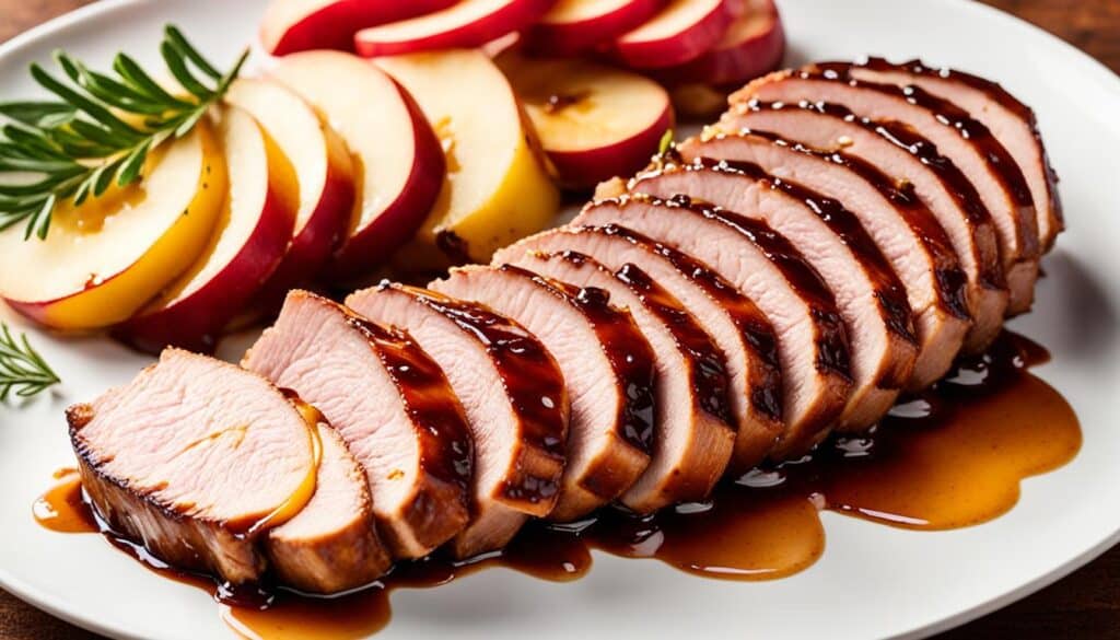 pork tenderloin with sweet apple glaze