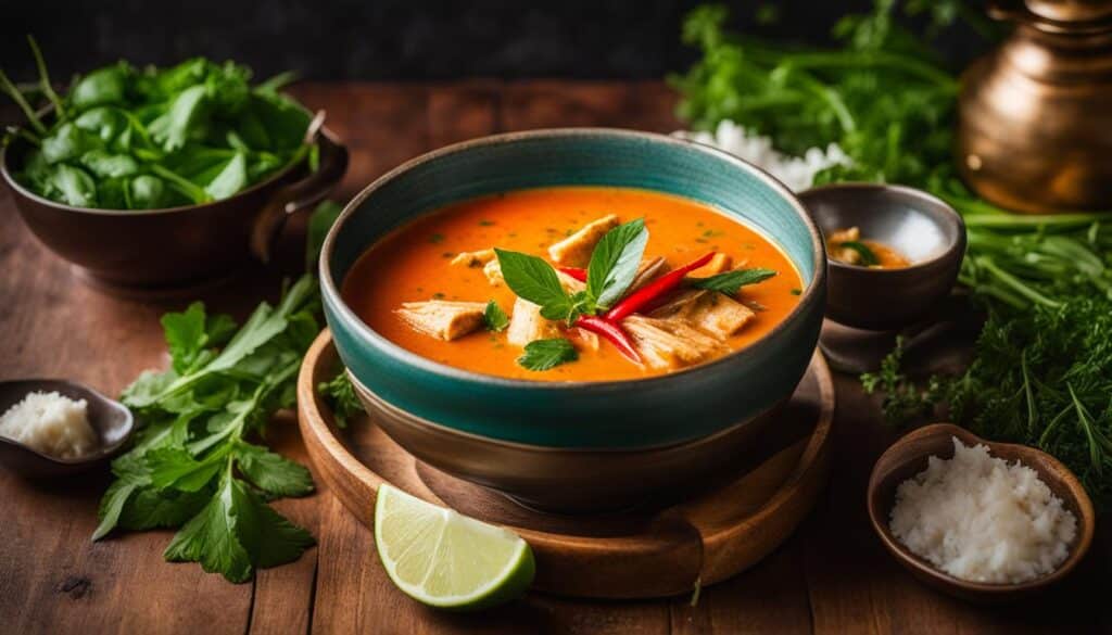 red curry chicken soup