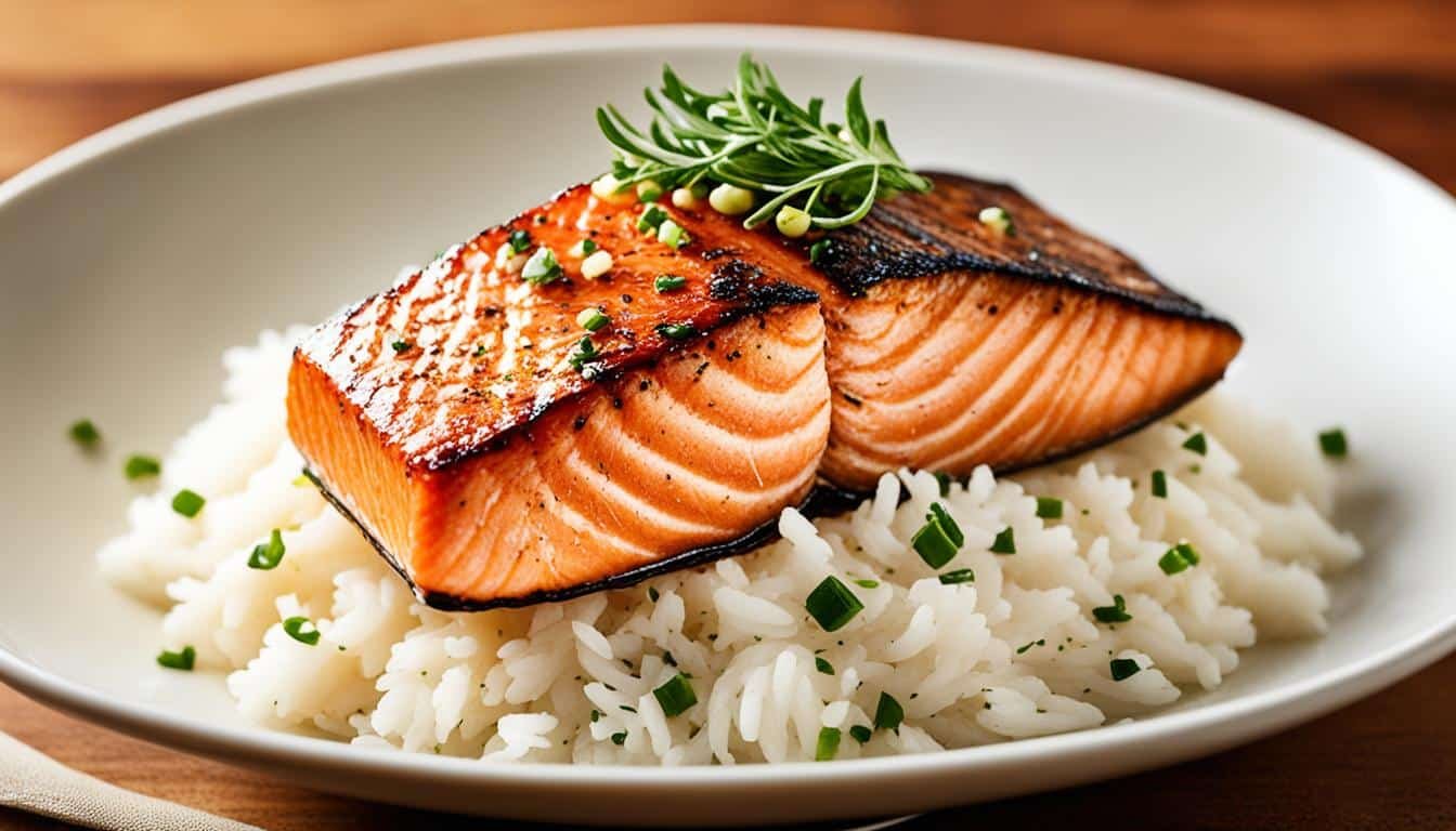 Crispy Salmon Rice Bowl