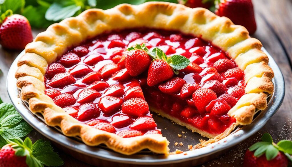 deep dish strawberry pie