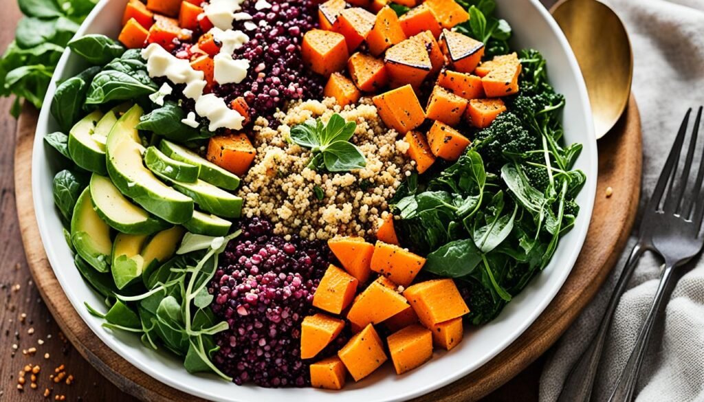 delicious sweet potato quinoa salad