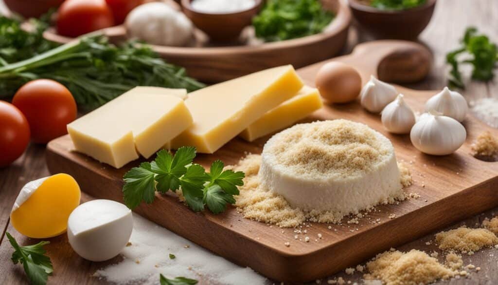 Ingredients for Mozzarella Sticks