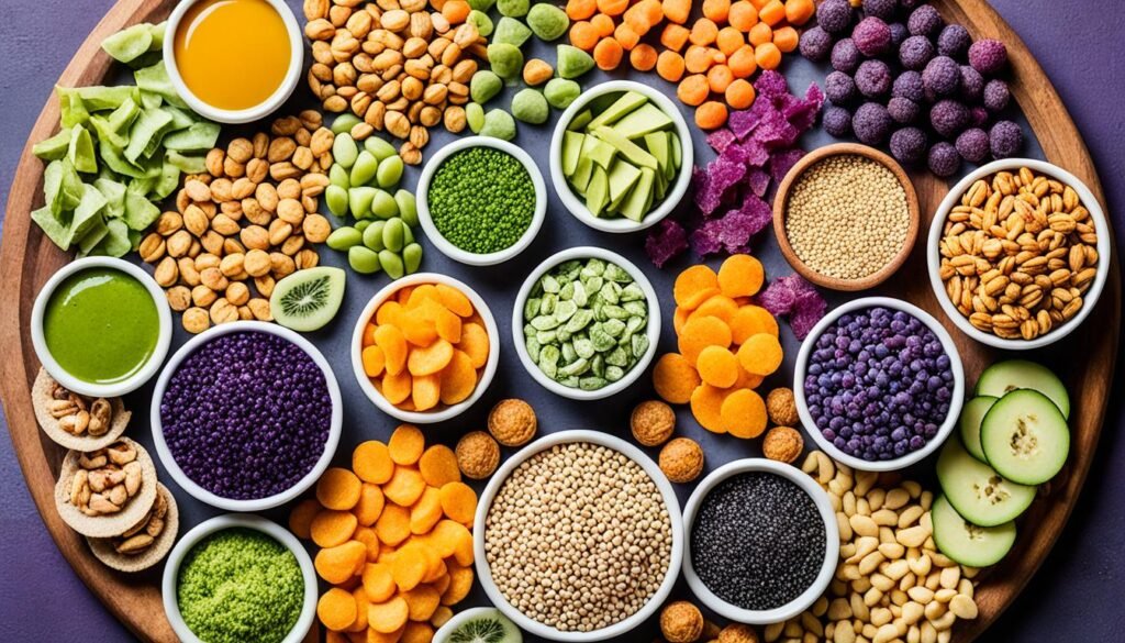 crunchy plant-based protein snacks