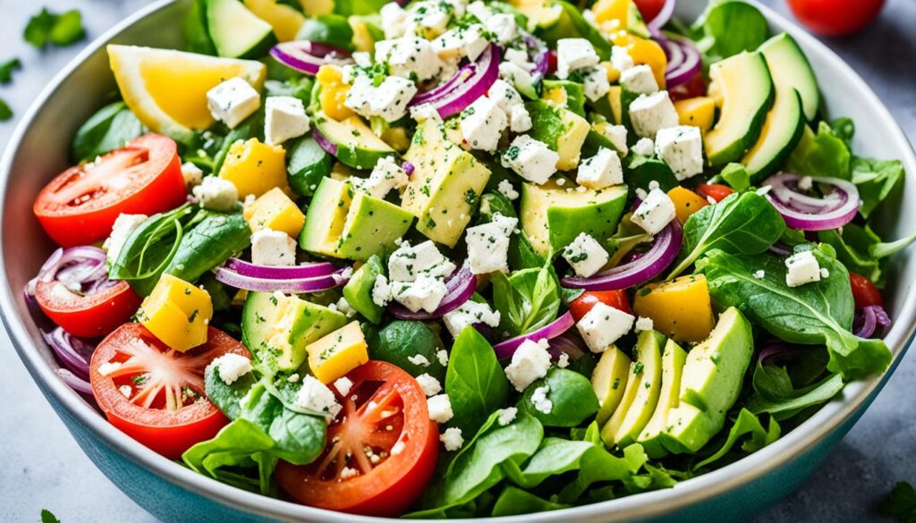 vegan greek salad