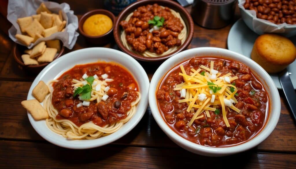 Cincinnati chili dishes