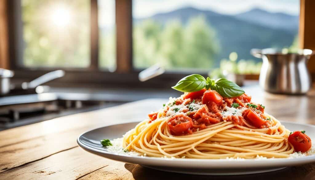 Italian pasta dishes