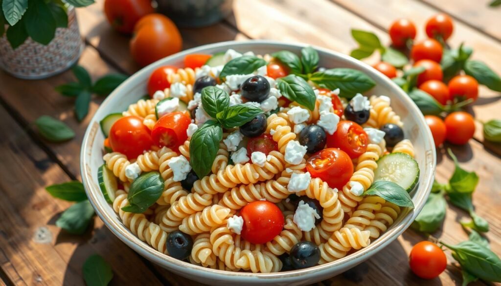 Refreshing pasta salad