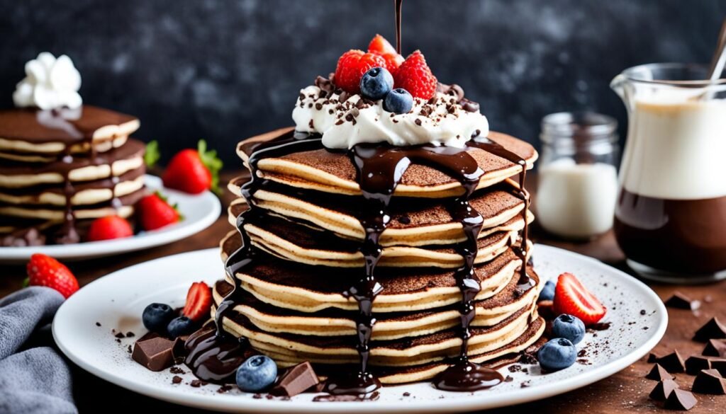 Triple Chocolate Pancakes