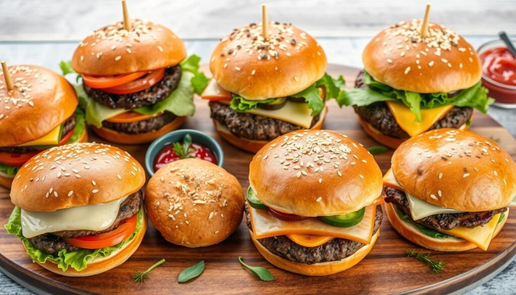 Variety of burger recipes