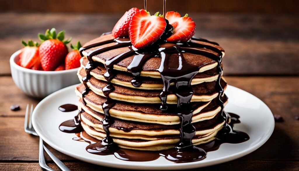 double chocolate pancakes