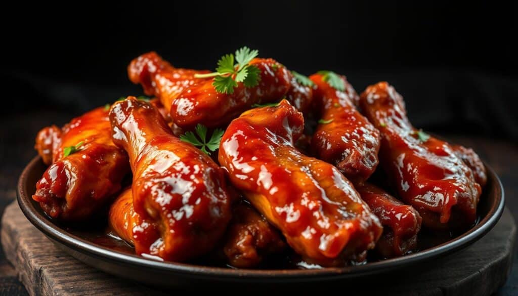 fiery agave glazed wings