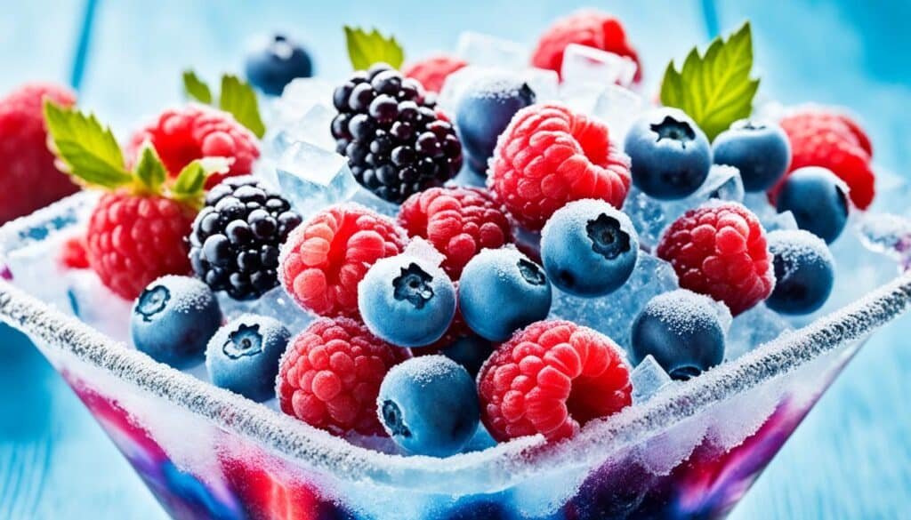 frozen berry treats