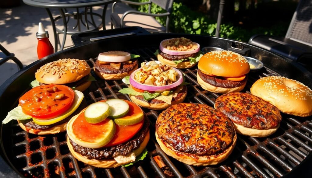 grilling burgers