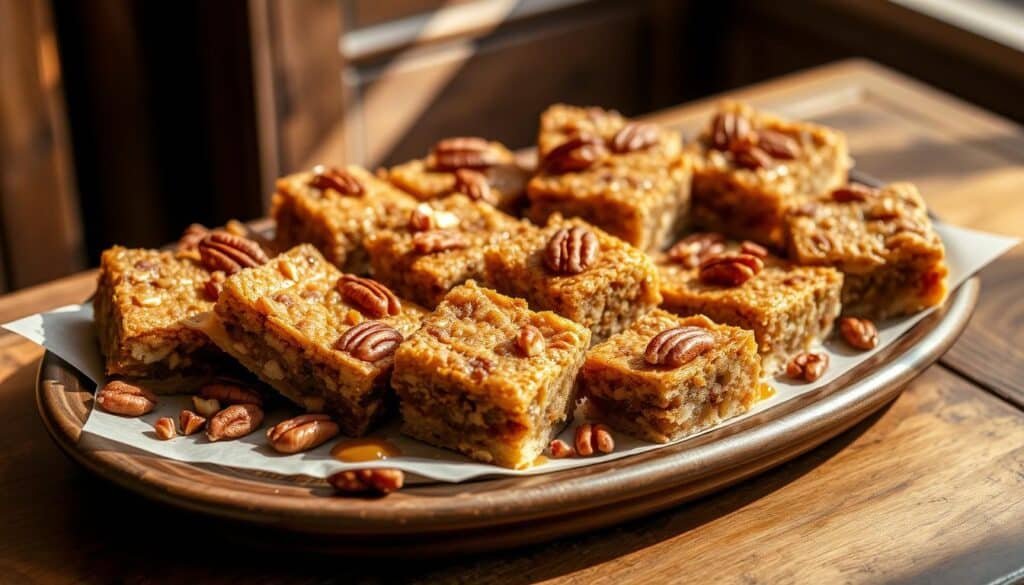 pecan pie bars and bites