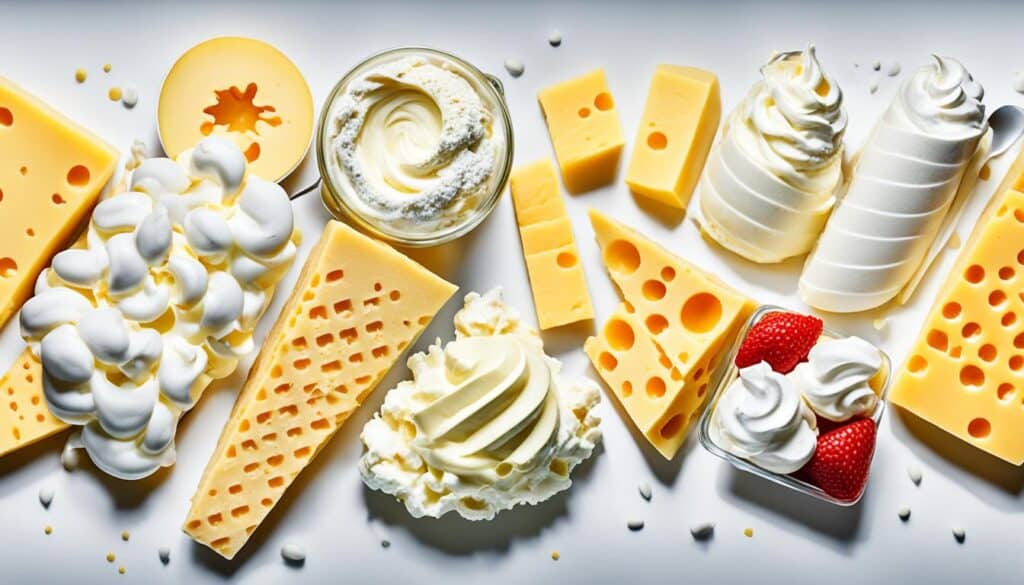 types of dairy foods