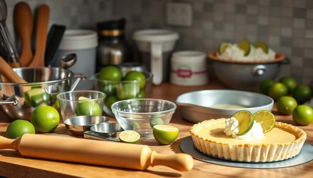 key lime pie baking tools