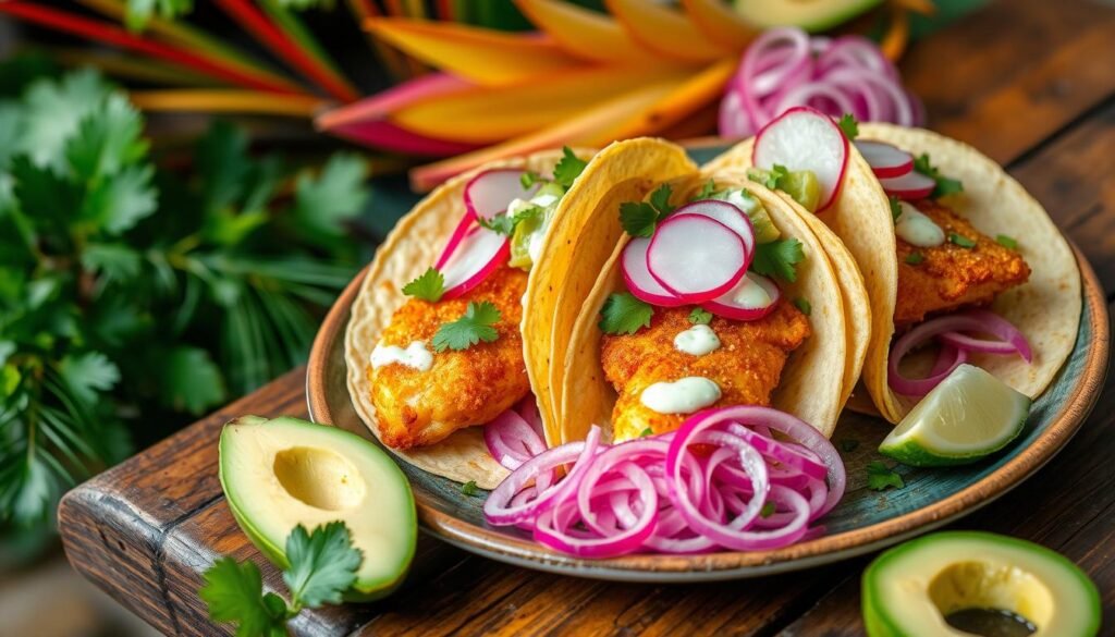 crispy fish tacos